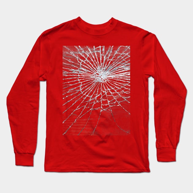 Broken Glass Long Sleeve T-Shirt by UrbanBlazeStudio